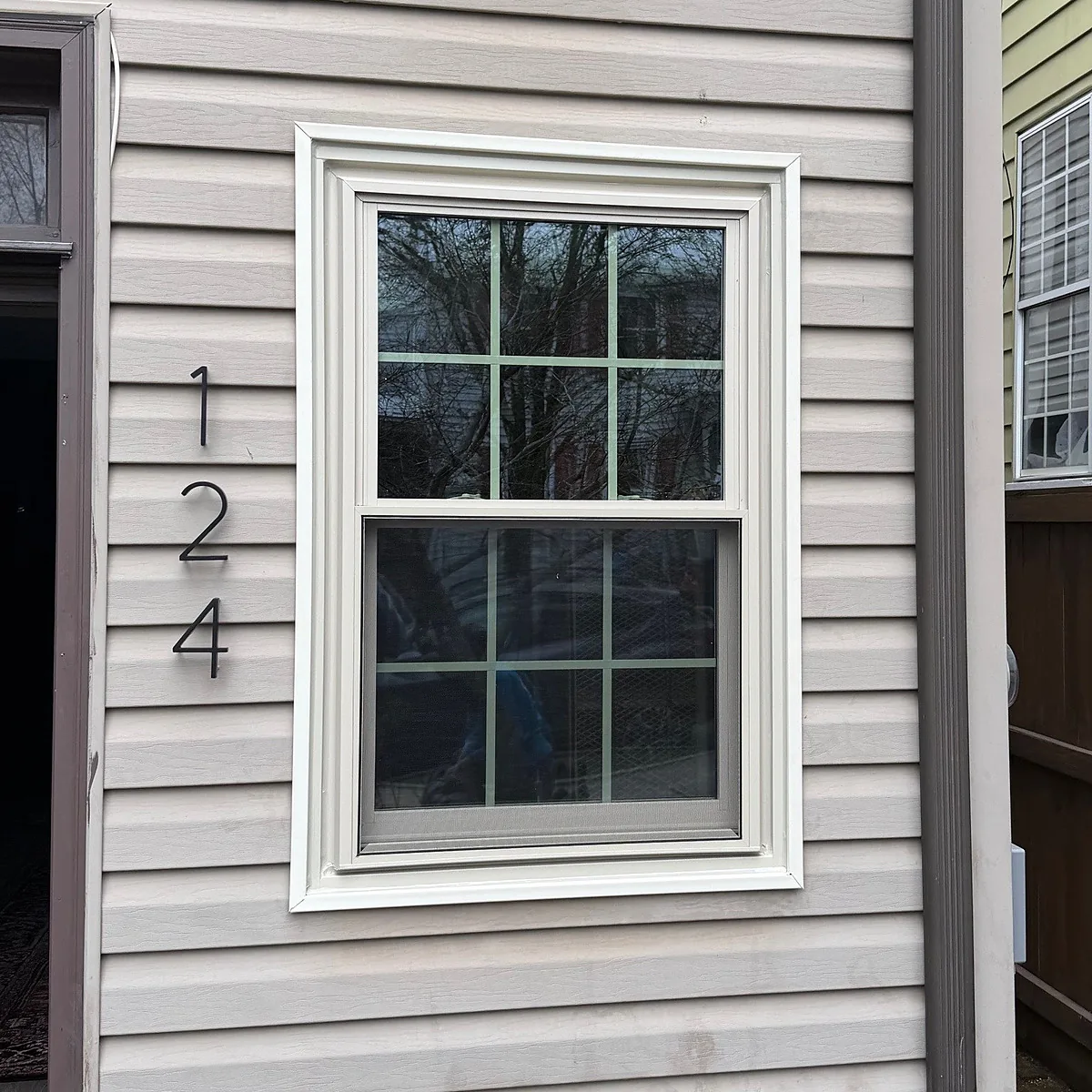 After — Double-hung window replacement